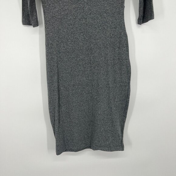 Seed Heritage Dress Gray Twist Front Stretch 3/4 Sleeve NWT - Picture 9 of 9